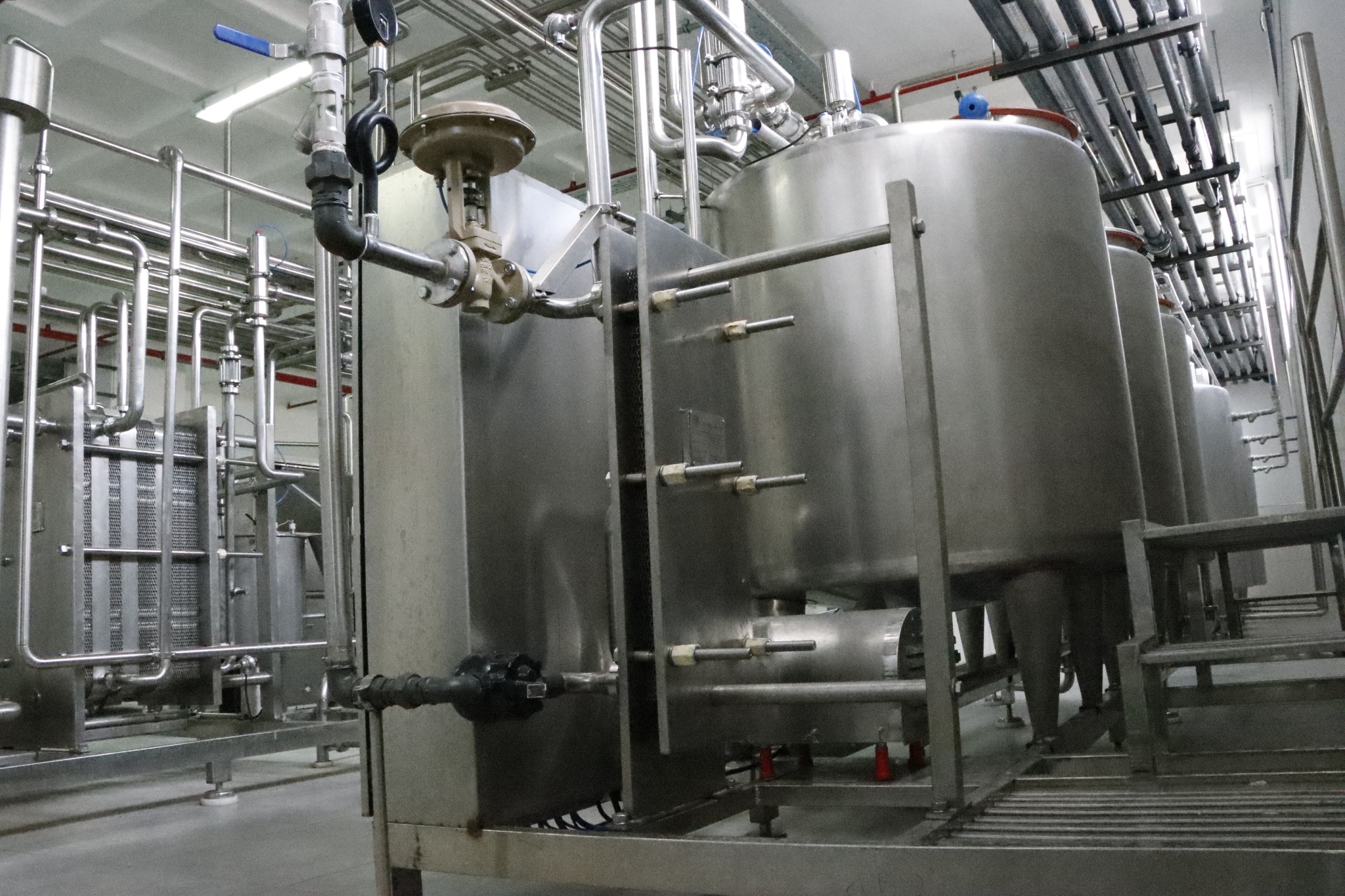 Toroness factory processing tanks
